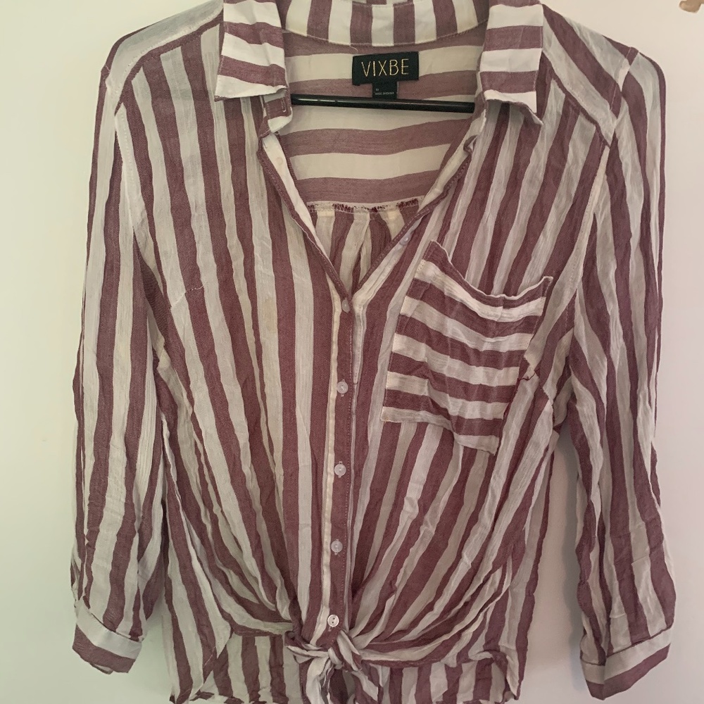 Stitch Fix Vixbe woven tie front blouse